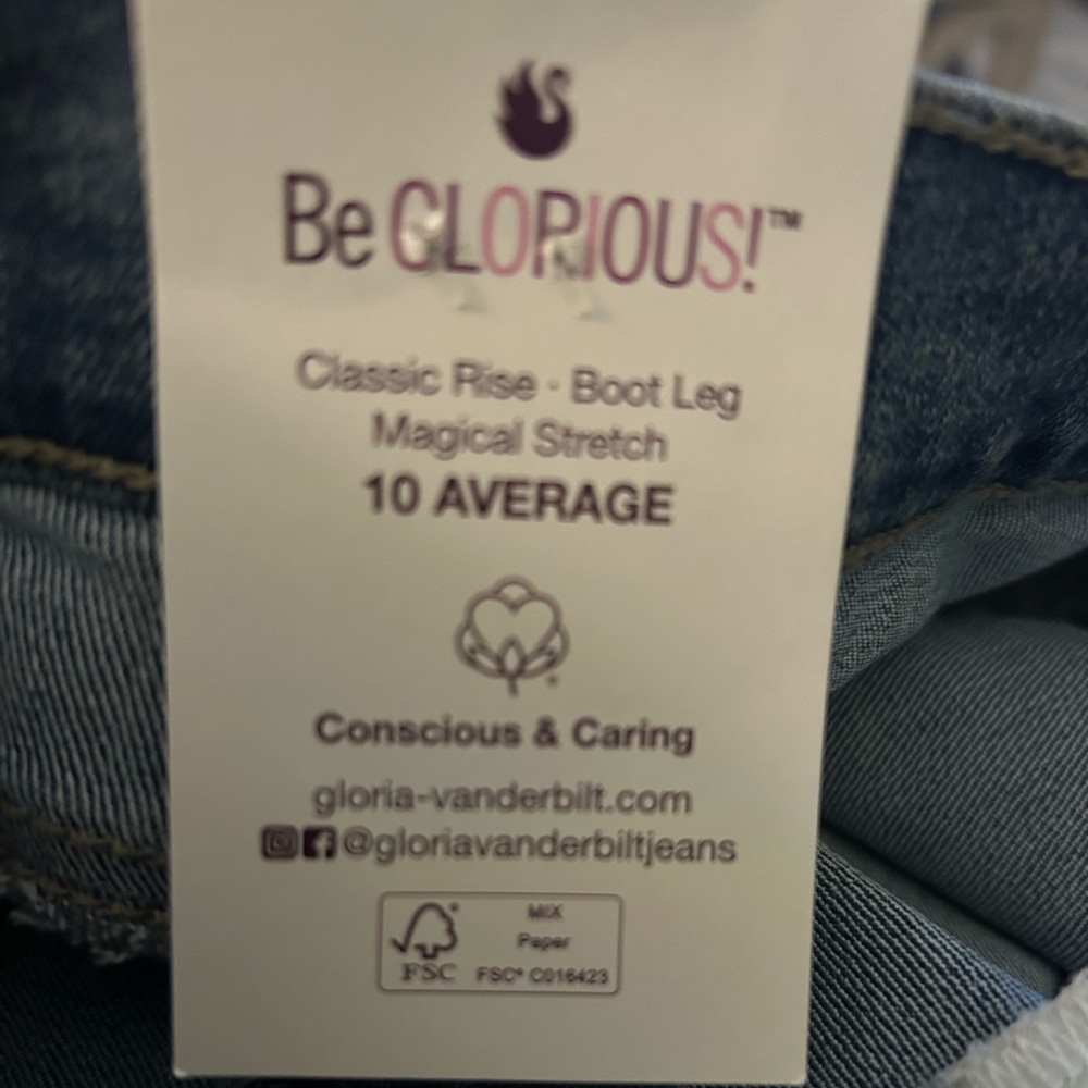NWT! Women's Gloria Vanderbilt Classic Rise Amanda Bootcut Jeans Size 10 - Picture 12 of 13
